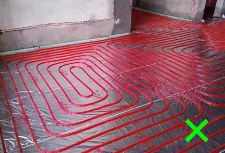地暖管錯誤安裝